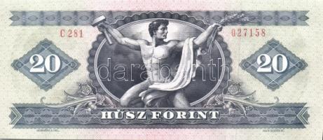 1980. 20Ft (4x) 2x egymásutáni sorszámmal T:I (2x), II+ (2x)