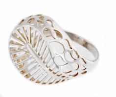 Ezüst(Ag) extravagáns áttört gyűrű, jelzett, méret: 54, nettó: 3,4 g