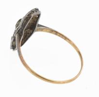 Ezüst(Ag) extravagáns áttört gyűrű, jelzett, méret: 54, nettó: 3,4 g