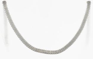 Ezüst(Ag) ötsoros masszív nyaklánc, jelzett, h: 45 cm, nettó: 12,6 g