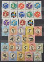 1925-1980 magyar sport gyűjtemény / tétel 12 lapos A4-es berakóban