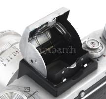 Praktica FX3 fényképezőgép, Carl Zeiss Jena obejketívvel, bőr tokban