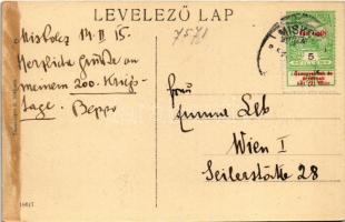 1915 Miskolc, Széchenyi utca, Weissberg Adolf Özv. utóda divatáruháza, üzletek. Stamberger B. kiadás...