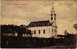 1910 Kistapolcsány, Topolcianky; Római katolikus templom. Brunczlik J. kiadása / church (EK)