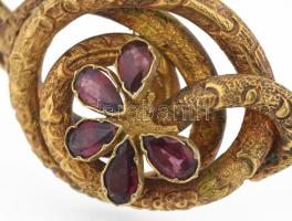 14 K arany (Au) karkötő ametiszttel 13,75 g