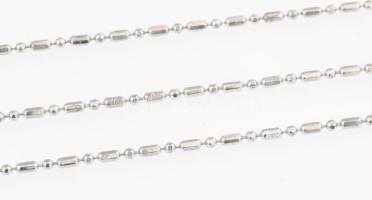 Ezüst(Ag) golyós, pálcikás karkötő, 3 db, jelzett, h: 17,5 cm, nettó: 5,8 g