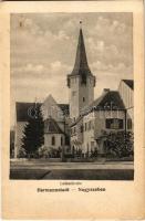 Nagyszeben, Hermannstadt, Sibiu; Lutherkirche / Evangélikus templom. Jos. Drotleff Nr. 2. 1918. / church (Rb)