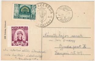 Csíkszentmárton, Sanmartin; Dr. Nagy Jenő kastély. Szénásy kiadása / castle + "1940 Csíkszereda...