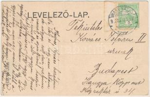 1912 Nagyenyed, Aiud; Honvéd laktanya. Földes Ede kiadása / K.u.K. military barracks (fl)