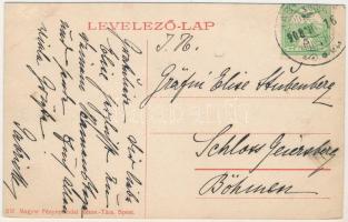 1908 Nagykágya, Nagy-Kágya, Cadea; Pongrácz kastély / castle (r)