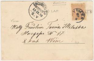 1899 (Vorläufer) Borszék, Borsec; Kunstanstalt Kosmos 143. litho s: Geiger R. (EK)