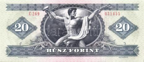 1980. 20Ft (4x) egymásutáni sorszámmal T:I,I-