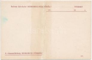 Homoródfürdő, Homoród-fürdő, Baile Homorod; Szíves üdvözlet Homoród fürdőből! mozaiklap villákkal, k...