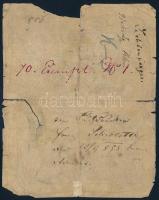 1847. 10G "Privilegirte Oesterreichische National Bank" korabeli hamisítványa áthúzással é...