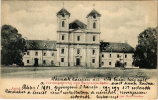 1903 Arad, Festungskirche und Garnisons-Spital / Vártemplom és helyőrségi kórház. Berger Manó kiadása / castle church and garrison hospital (fl)