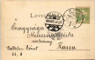 1903 Arad, Festungskirche und Garnisons-Spital / Vártemplom és helyőrségi kórház. Berger Manó kiadás...