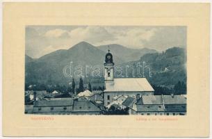 Nagybánya, Baia Mare; Látkép a református templommal. W.L. Bp. 6046. 1912-14. Jeremiás Jenő kiadása / Calvinist church