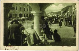 1926 Lippa, Lipova; piac. I. Schöner kiadása / market (EK)