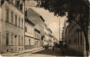 1914 Temesvár, Timisoara; Erőd utca / street view (EM)