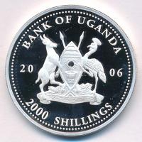 Uganda 2006. 2000Sh Ag "A labdarúgás halhatatlanjainak csarnoka - Magyarország 1950-es évek / P...
