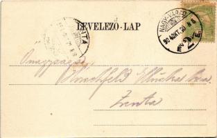 1904 Nagyvárad, Oradea; Royal kávéház, belső biliárdasztalokkal. Sonnenfeld Adolf kiadása / café, in...