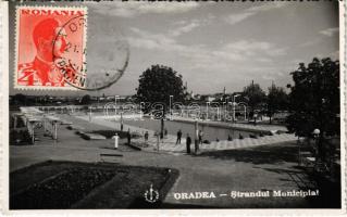 1935 Nagyvárad, Oradea; Strandul municipal / Városi strand / swimming pool (EK)