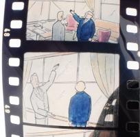 25 db német rajzfilm dia film egyedi tartóval