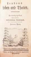 Loudons Leben Und Thaten. Zweyter Theil - Wien, 1791. Hartl . 310 + 30 p. Korabeli, aranyozott, sérült gerincű egészbőr kötésben