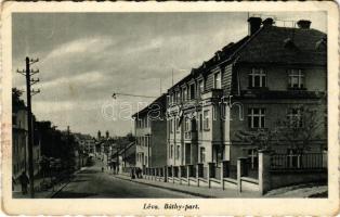 Léva, Levice; Báthy part, Állami építészeti hivatal / Ulica SNP / street, architectural office (Rb)