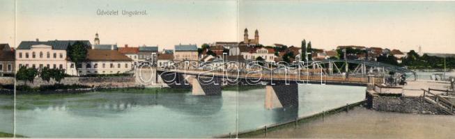 Ungvár Panoramakarte 3 Teil (win Riß)