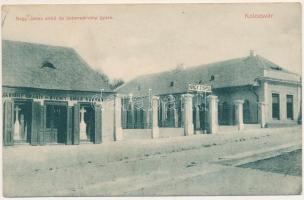 Kolozsvár, Cluj; Nagy János sírkőraktára és bútormárvány gyára / gravestone warehouse and furniture marble factory (fl)