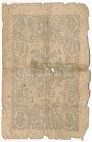 1866. 1G "STN" vízjeles papíron, "FS26" sorszámmal T:G ragasztva Austrian Empire...