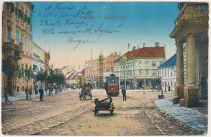 1916 Sopron, Várkerület, villamos (EK)