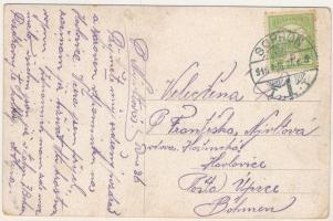 1916 Sopron, Várkerület, villamos (EK)