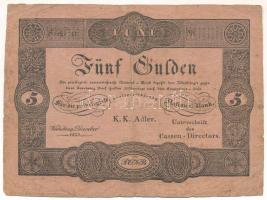 1833. 5G "Privilegirte Oesterreichische National-Bank" formulare körbevágva T:VG
Adamo G6...