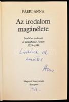 Fábri Anna: Az irodalom magánélete. Irodalmi szalonok és társaskörök Pesten 1779-1848. A szerző, Fáb...