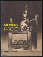 1941 Siemens rádió képes prospektusa, Scheerer Lajos rádióműszerész, 10p