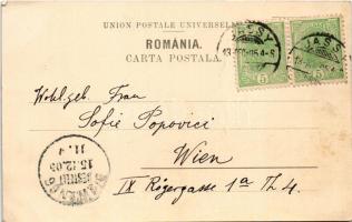 1905 Busteni, Tunelul, Jarna / railway tunnel in spring covered in snow (EK)