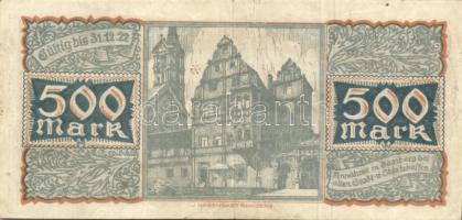 Német Birodalom/Weimari Köztársaság/Bamberg 1922. 500M T:II-