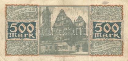 Német Birodalom/Weimari Köztársaság/Bamberg 1922. 500M T:II-