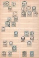 Okmánybélyeg tétel 4 db berakólap kb. 5 oldalán