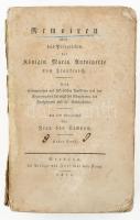 Jeanne Louise Henriette Campan: Memoiren über das Privatleben der Königin Maria Antoinette von Frankreich. Nebst Erinnerungen und historischen Anekdoten aus der Regierungszeit Ludwigs des Vierzehnten, des Fünfzehnten und des Sechzehnten; Aus dem Französischen der Frau von Campen, Erster Band. Breslau, 1824. Joseph Mar und Komp. 334p.Fűzve, kiadói papírborítóban