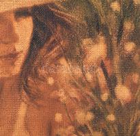 Gubcsi Attila (1954-2020): Az áldozat. Olaj, farost. Jelezve jobbra lent. Hátoldalon címkén felirato...