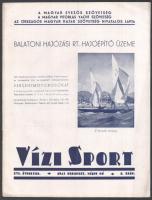 1942-1943 A Vízi Sport című újság szórvány számai, 1942/5, 1943/3, 12, összesen 3 db