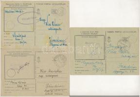 33 db második világháborús magyar tábori postai levelezőlap Kiss Máriának Jászdózsára szerelmeitől (...