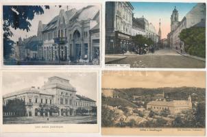20 db RÉGI történelmi magyar város képeslap vegyes minőségben / 20 pre-1945 historical Hungarian tow...