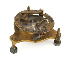 Asztali iránytű réz. Állítható lábakkal 8 cm