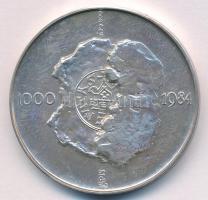 Lapis András (1942-) 1984. "MÉE Esztergom - A magyar pénzverés kezdete" Ag emlékérem (35,8...