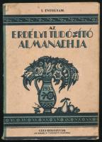 1933 Az Erdélyi Tudósító almanachja. I. évf. Szerk.: Veress Ernő. Cluj-Kolozsvár, Az ,,Erdélyi Tudósító" kiadása (Grafic Record-ny.), 168 p. Kiadói papírkötés, kissé sérült, foltos borítóval, az utolsó lap sérült.