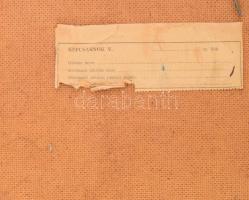 Böhm Lipót, Poldi (1916-1995): Csendélet. Olaj, farost, jelezve jobbra középen. Hátoldalán autográf ...